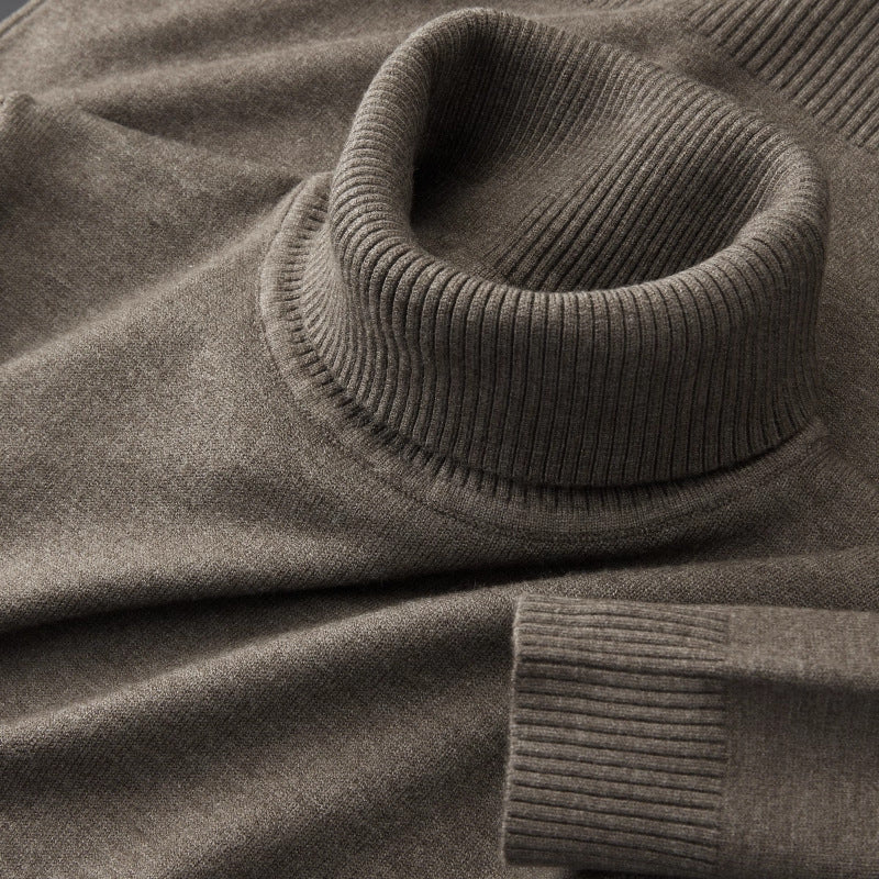 New Mens Soft Casual Warm Turtleneck Sweater