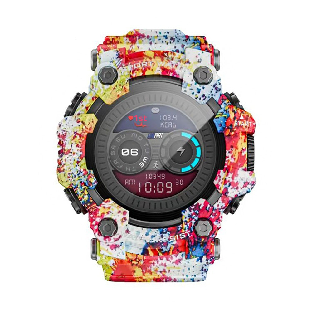 Outdoor Smartwatch With Bluetooth Calling Compass Flashlight And Sports Features