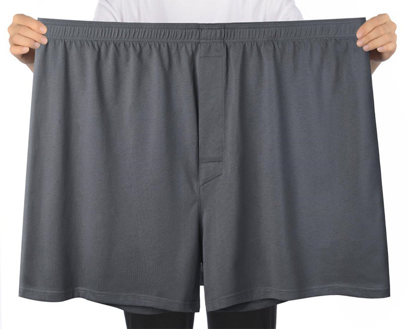 Men's Plus Size High Waist Pure Cotton Loose Shorts