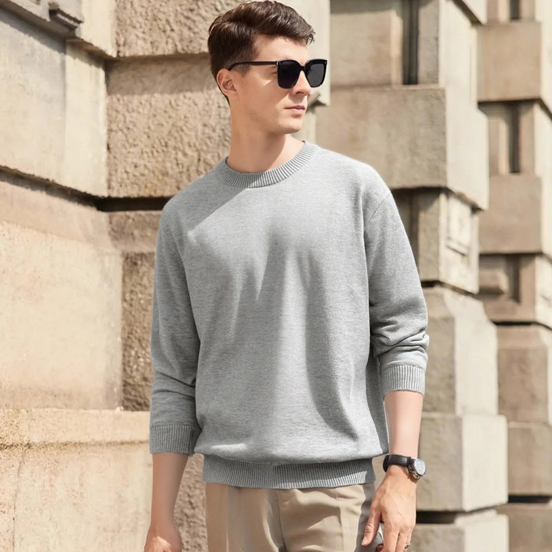 Thickened White Knit Base Layer Top