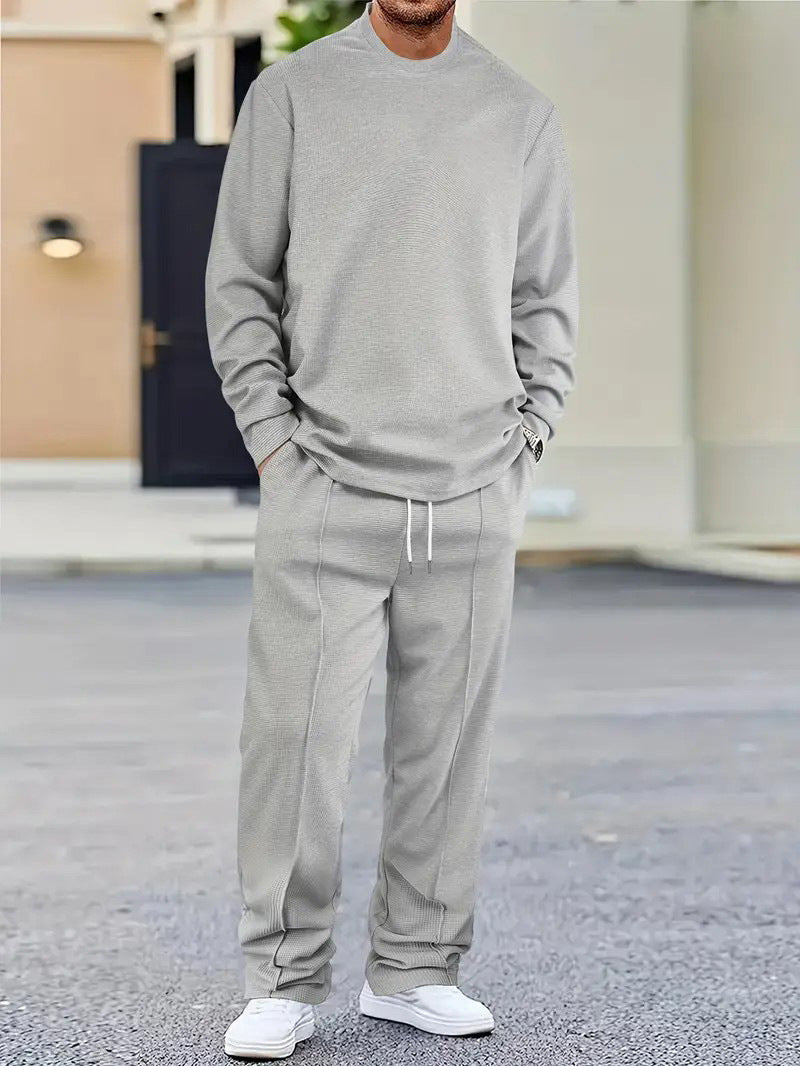 Mens Basic Minimalist Solid-Color Suit