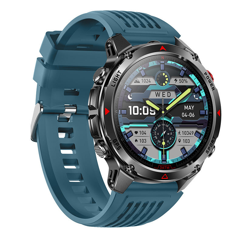 Smart GPS Flashlight Compass Bluetooth Calling Outdoor Sports Watch