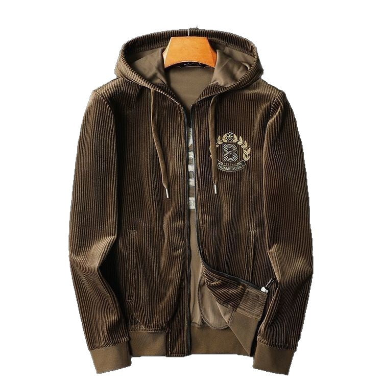 Mens Trendy Hooded Casual FallWinter Sweatshirt And Jogger Set