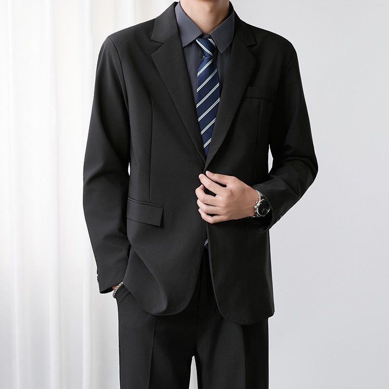 Mens Korean-style Trendy Casual Business Blazer