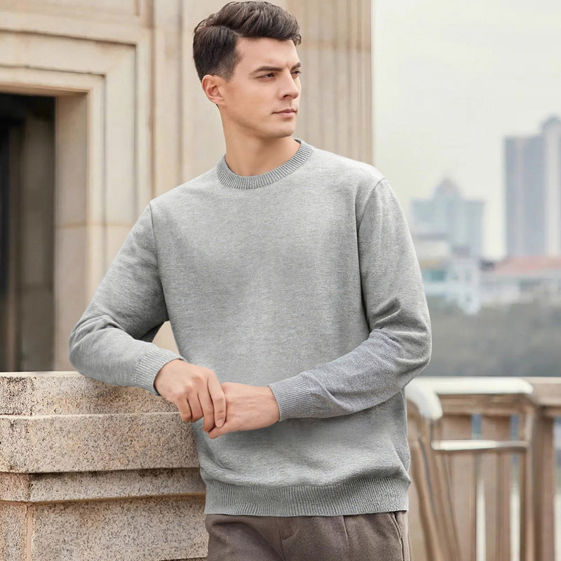 Thickened White Knit Base Layer Top