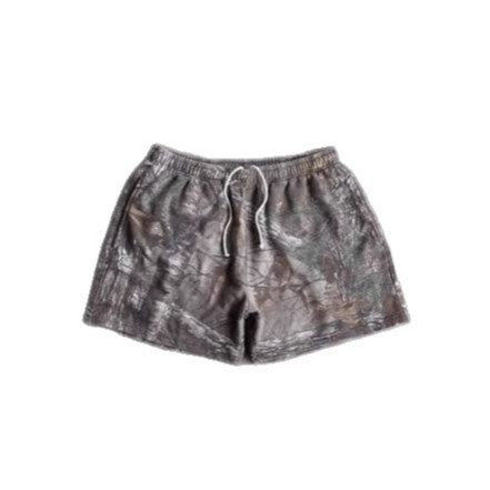 Harajuku Tree Branch Camo-Print Casual Shorts