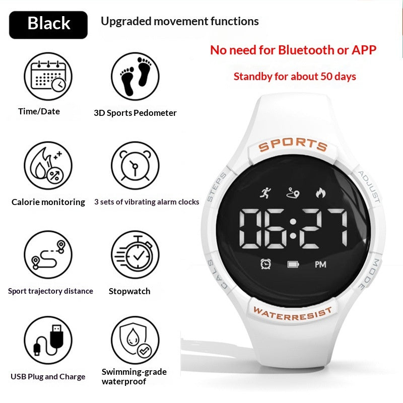 Touchscreen Sports Multifunctional Smart Bracelet Pedometer Heart Rate Monitor Electronic Watch