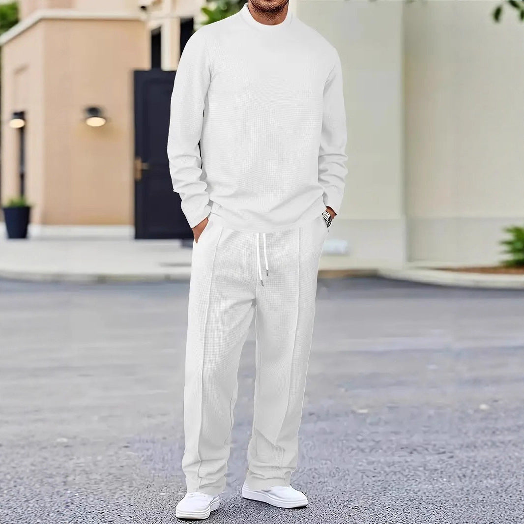 Mens Basic Minimalist Solid-Color Suit