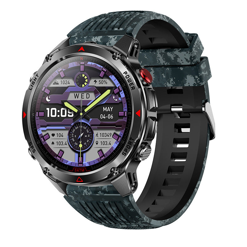 Smart GPS Flashlight Compass Bluetooth Calling Outdoor Sports Watch