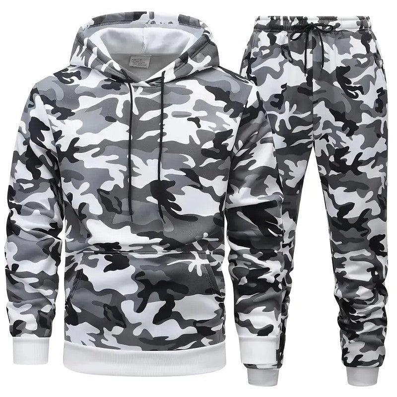 Outdoor Casual Sportswear Set Hoodie And Sweatpants Set