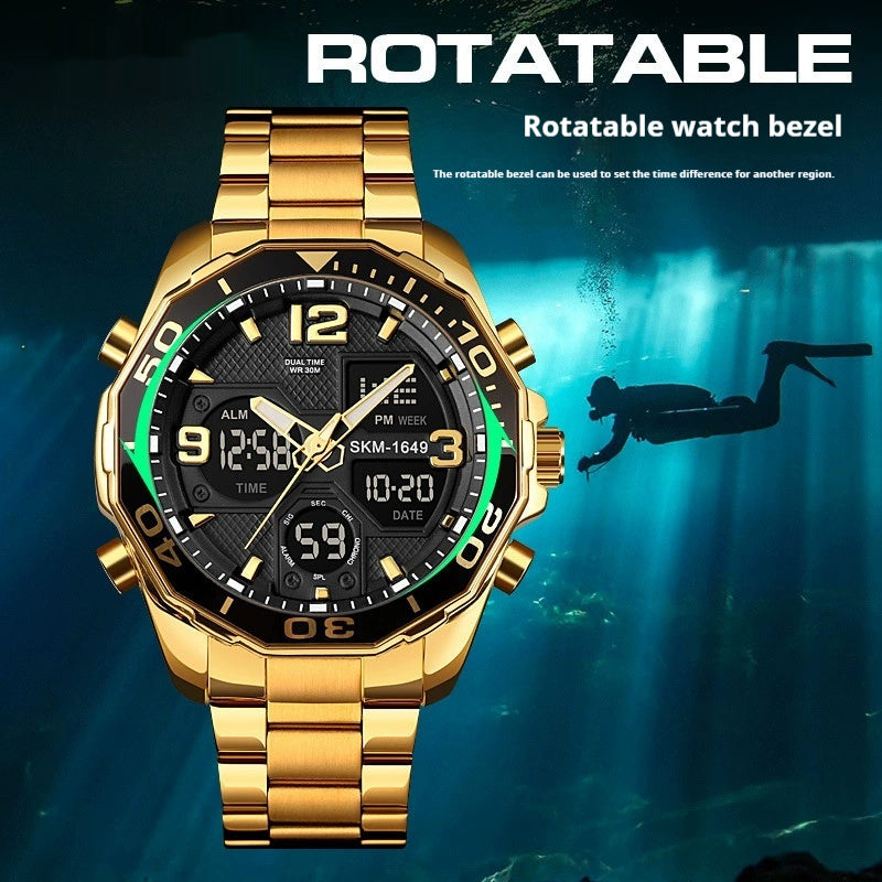 Southeast Asian Spiral Stainless Steel Young Men's Watch