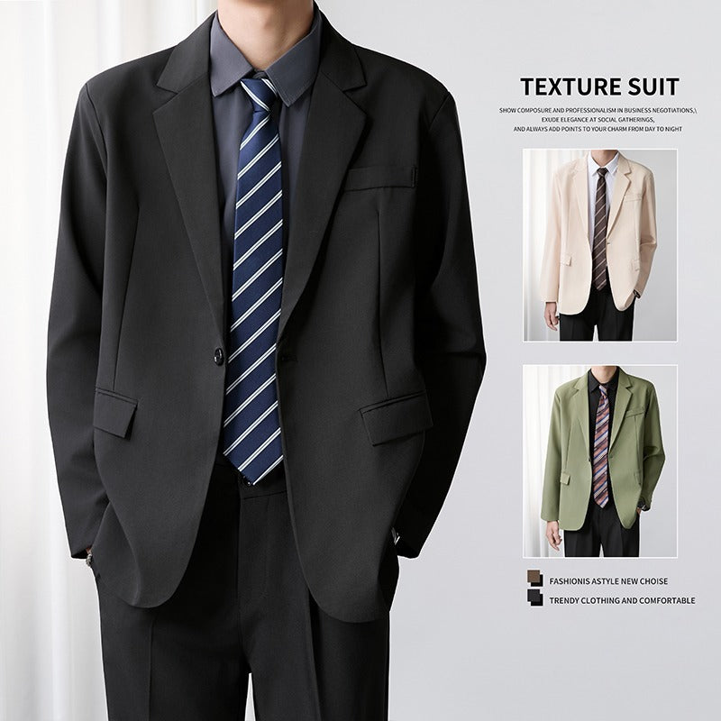 Mens Korean-style Trendy Casual Business Blazer