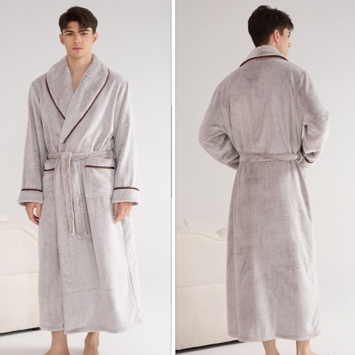 Thick Night-robe Flannel Couple Models