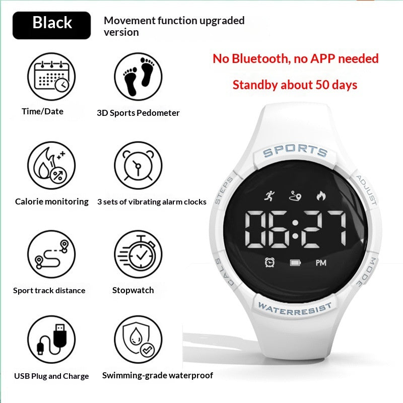 Touchscreen Sports Multifunctional Smart Bracelet Pedometer Heart Rate Monitor Electronic Watch
