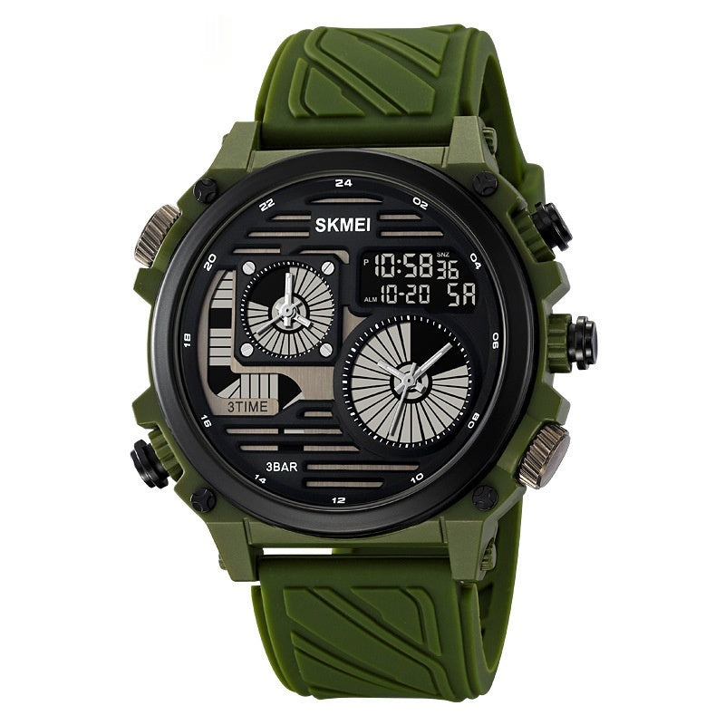 Mens Outdoor Exploration Multi-Function Waterproof Silicone Paracord Watch