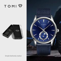 Korean-style Fashionable Round Watch For Men And Women, Simple And Casual