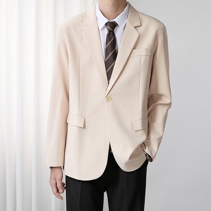 Mens Korean-style Trendy Casual Business Blazer